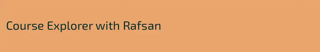 Course Explorer with Rafsan